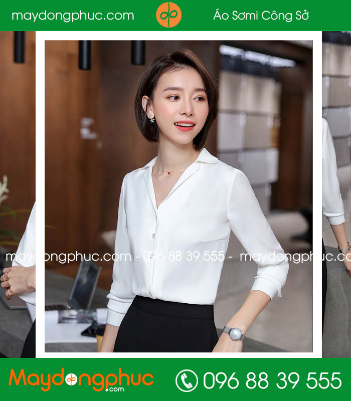 Đồng phục áo sơ mi màu trắng
